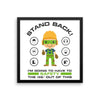 EPRO -Stand Back- Framed Safety Poster